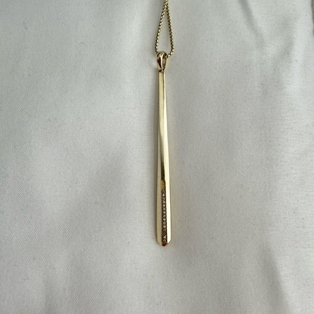 Kendra Scott Gold Bar Pendant Necklace